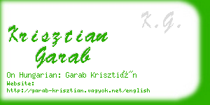 krisztian garab business card